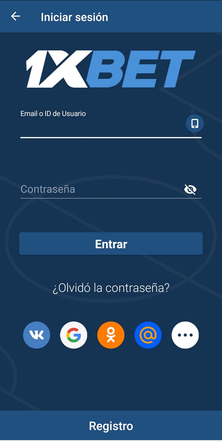 Application officielle du système de paris sportifs 1xBet